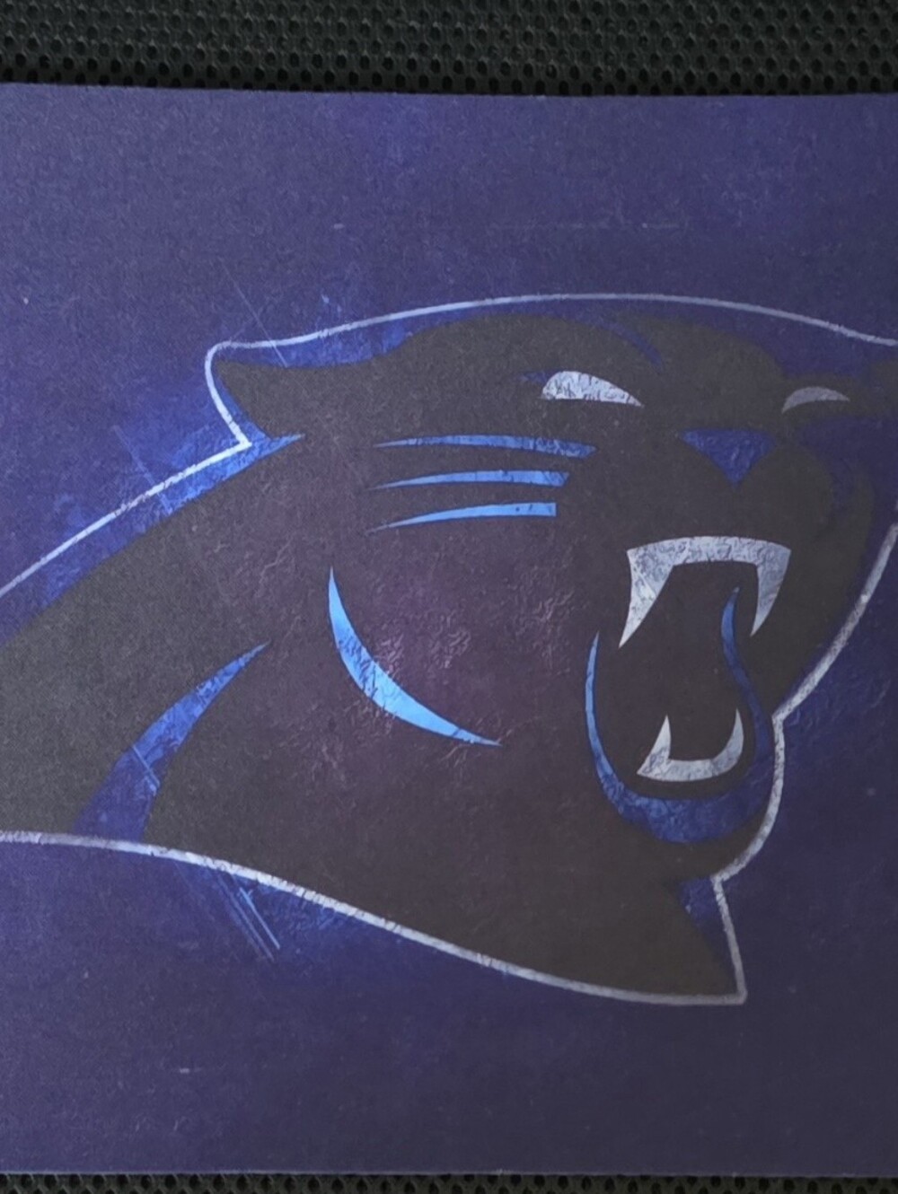 Carolina Panthers NFL Mouse Pad, Black & Blue Team Logo